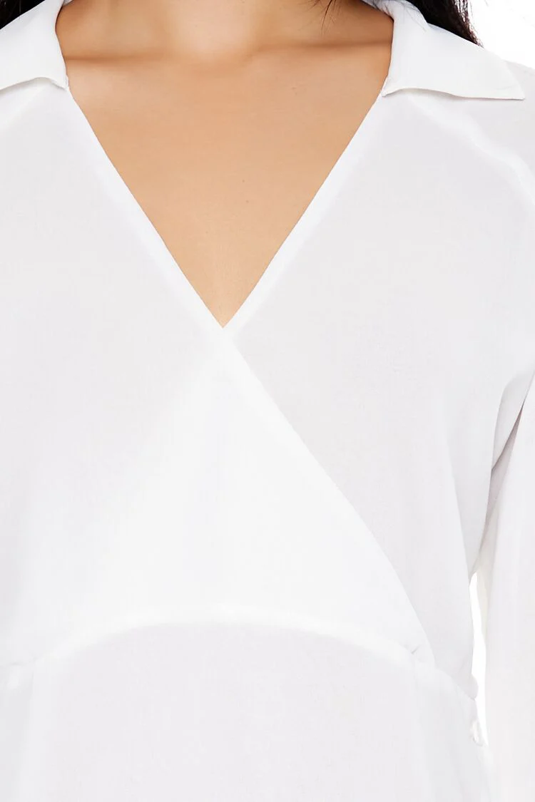Cutout Surplice Top - Image 3