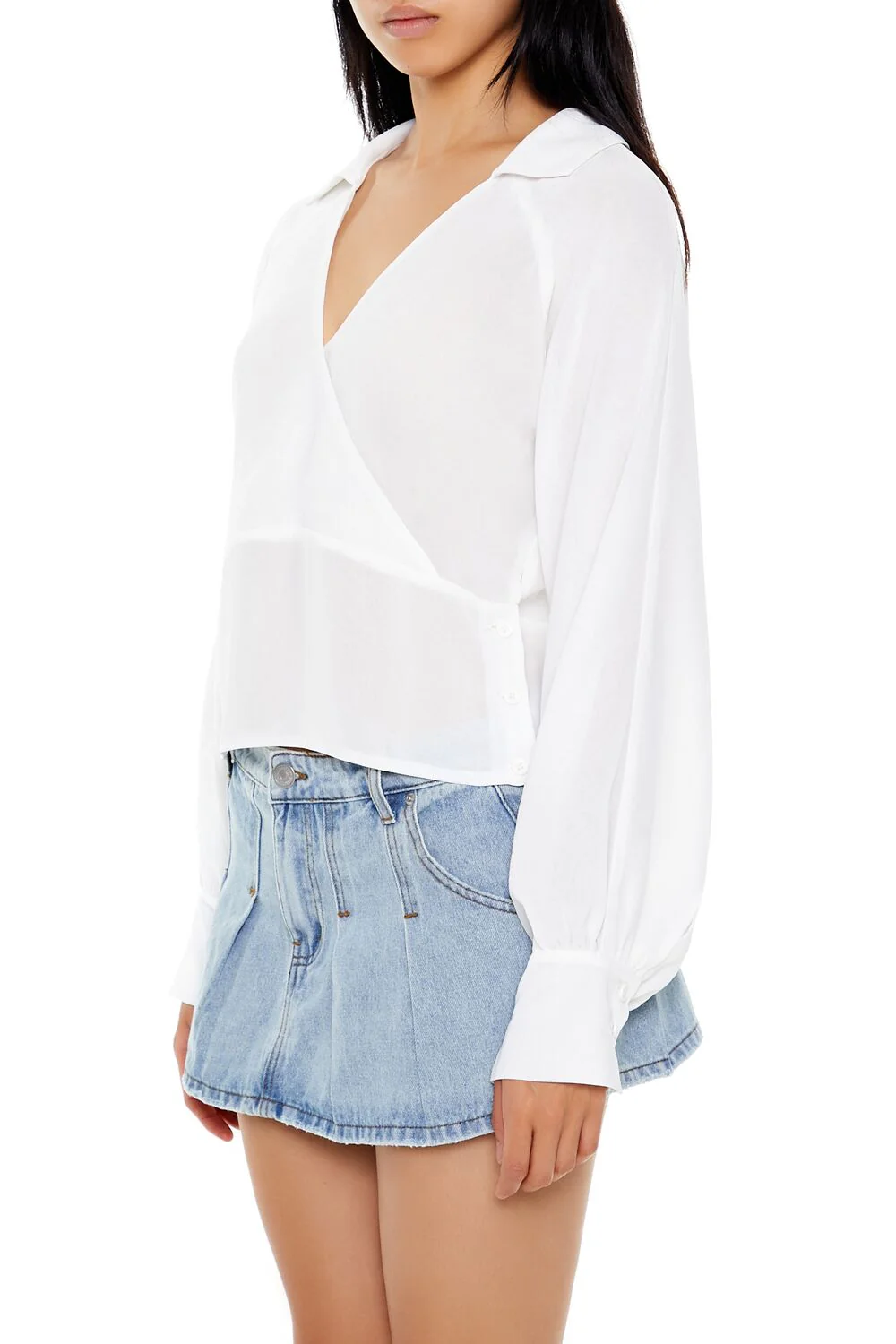 Cutout Surplice Top - Image 4
