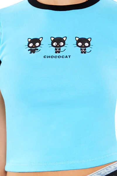 Chococat Graphic Ringer Tee - Image 3