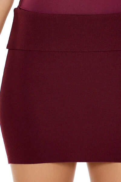 Sweater-Knit Mini Skirt - Image 5