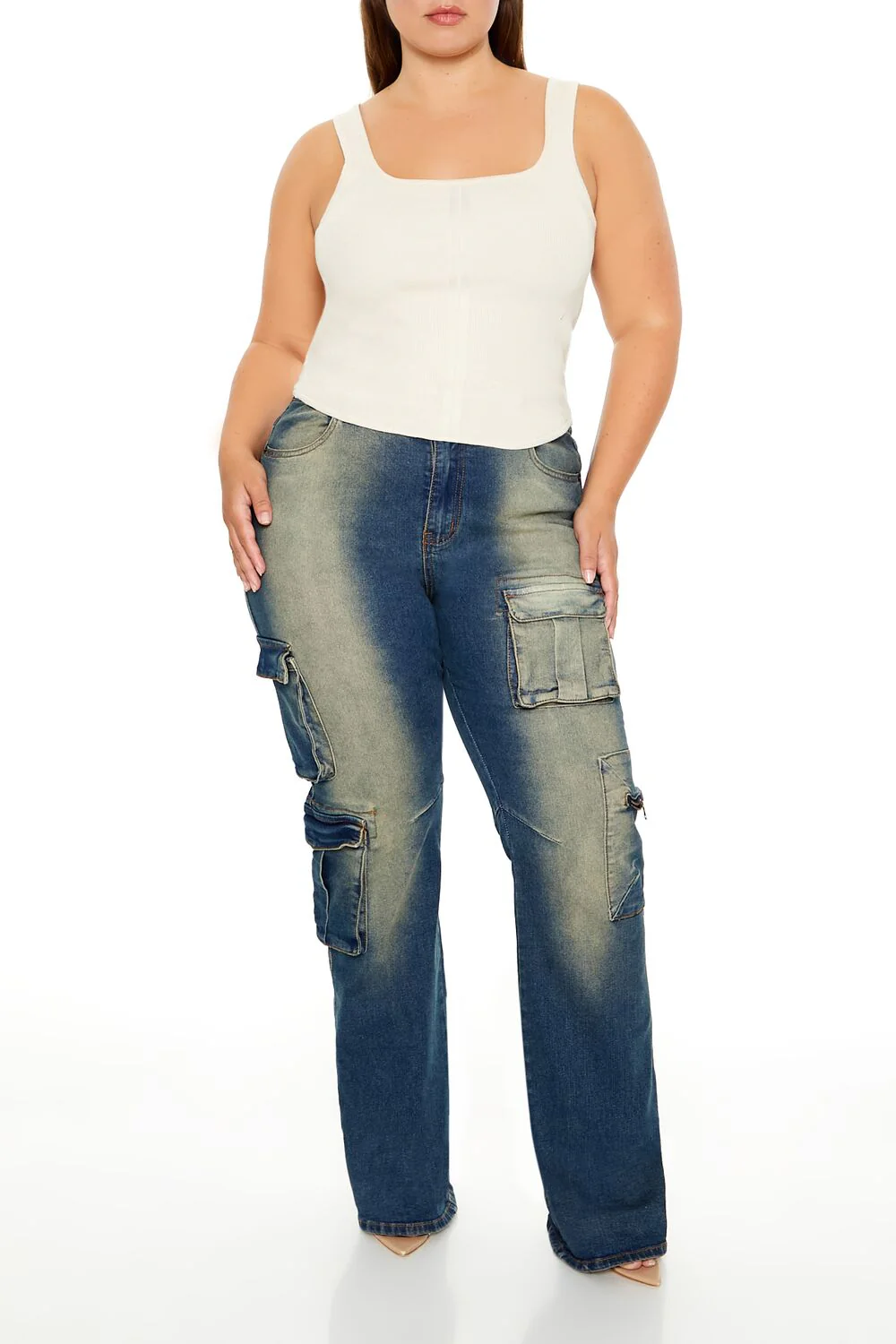 Plus Size Sweater-Knit Tank Top - Image 2