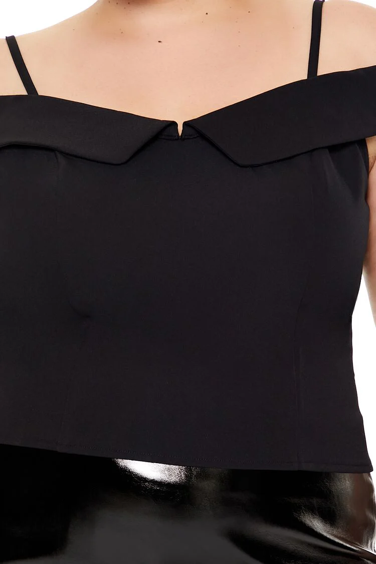 Plus Size Open-Shoulder Top - Image 3
