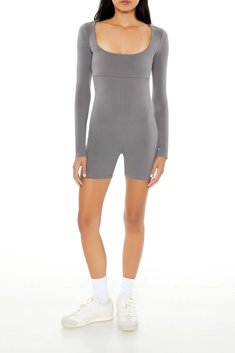 Fitted Long-Sleeve Romper - Image 2