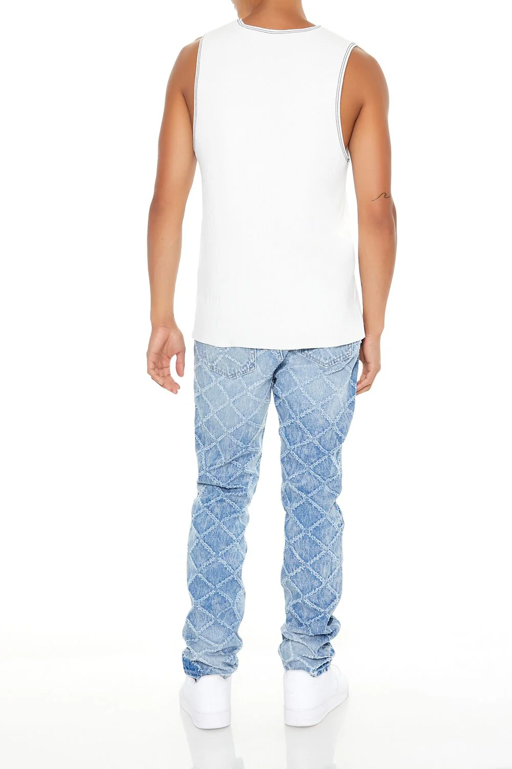 Lattice Slim-Fit Jeans - Image 4