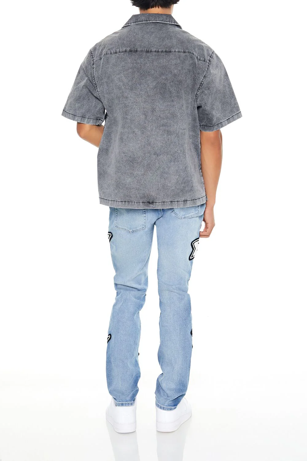 Slim-Fit Star Patch Jeans - Image 4