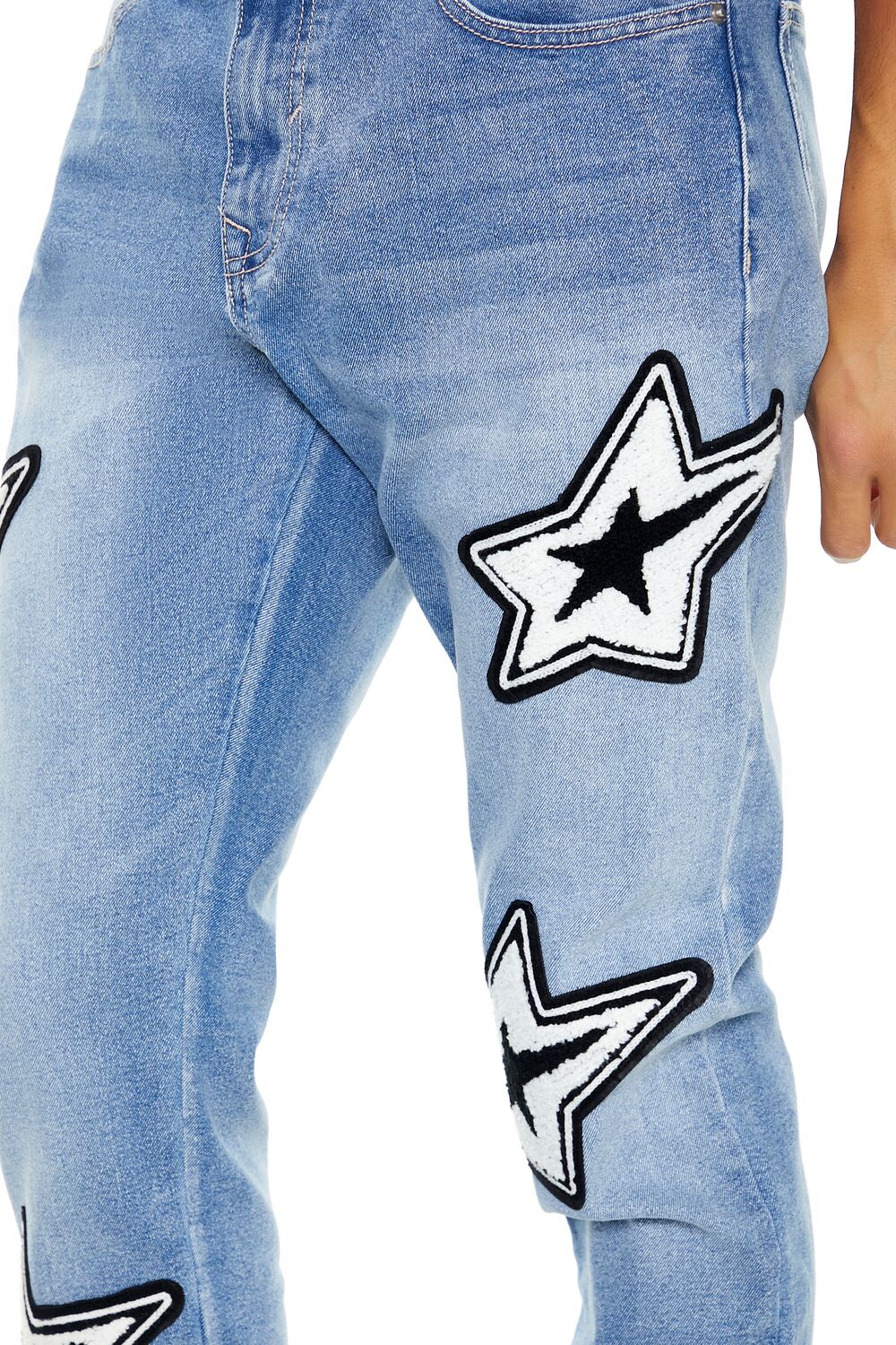 Slim-Fit Star Patch Jeans - Image 5