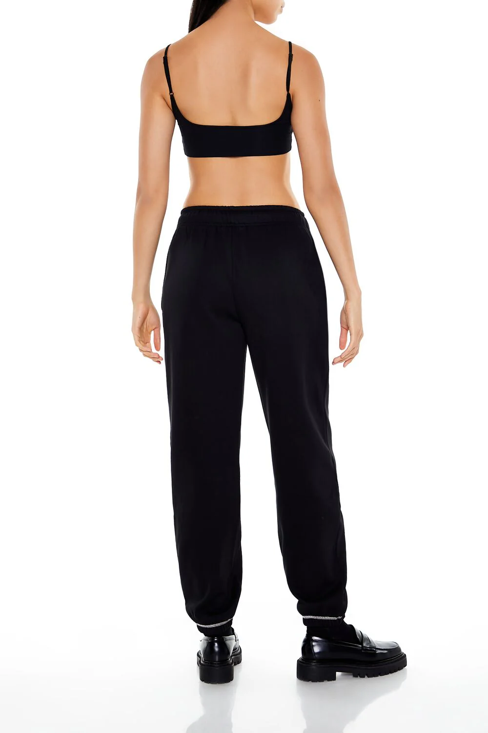 Fleece Skeleton Graphic Joggers - Image 4