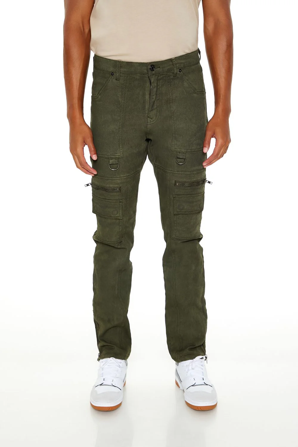 Slim-Fit Mid-Rise Cargo Jeans - Image 2