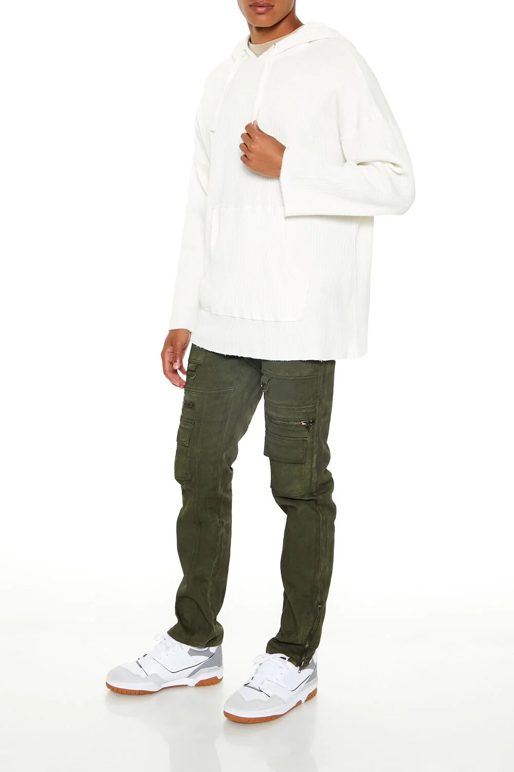 Slim-Fit Mid-Rise Cargo Jeans - Image 3