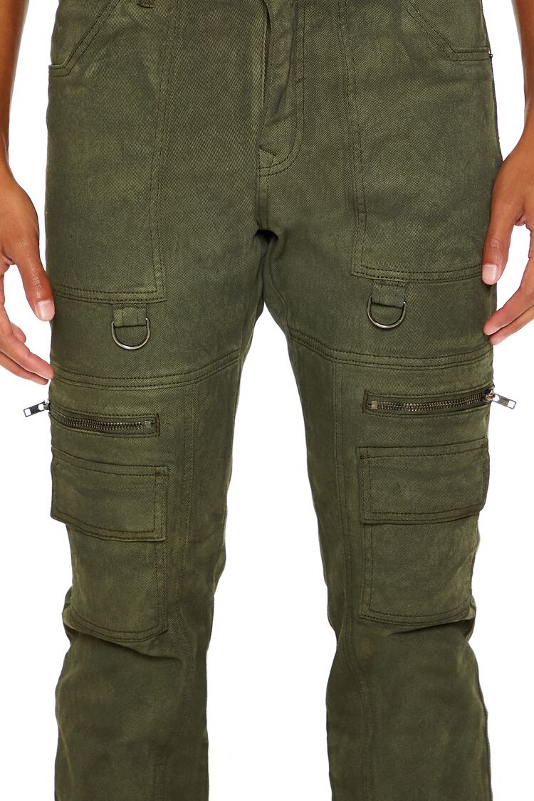 Slim-Fit Mid-Rise Cargo Jeans - Image 5