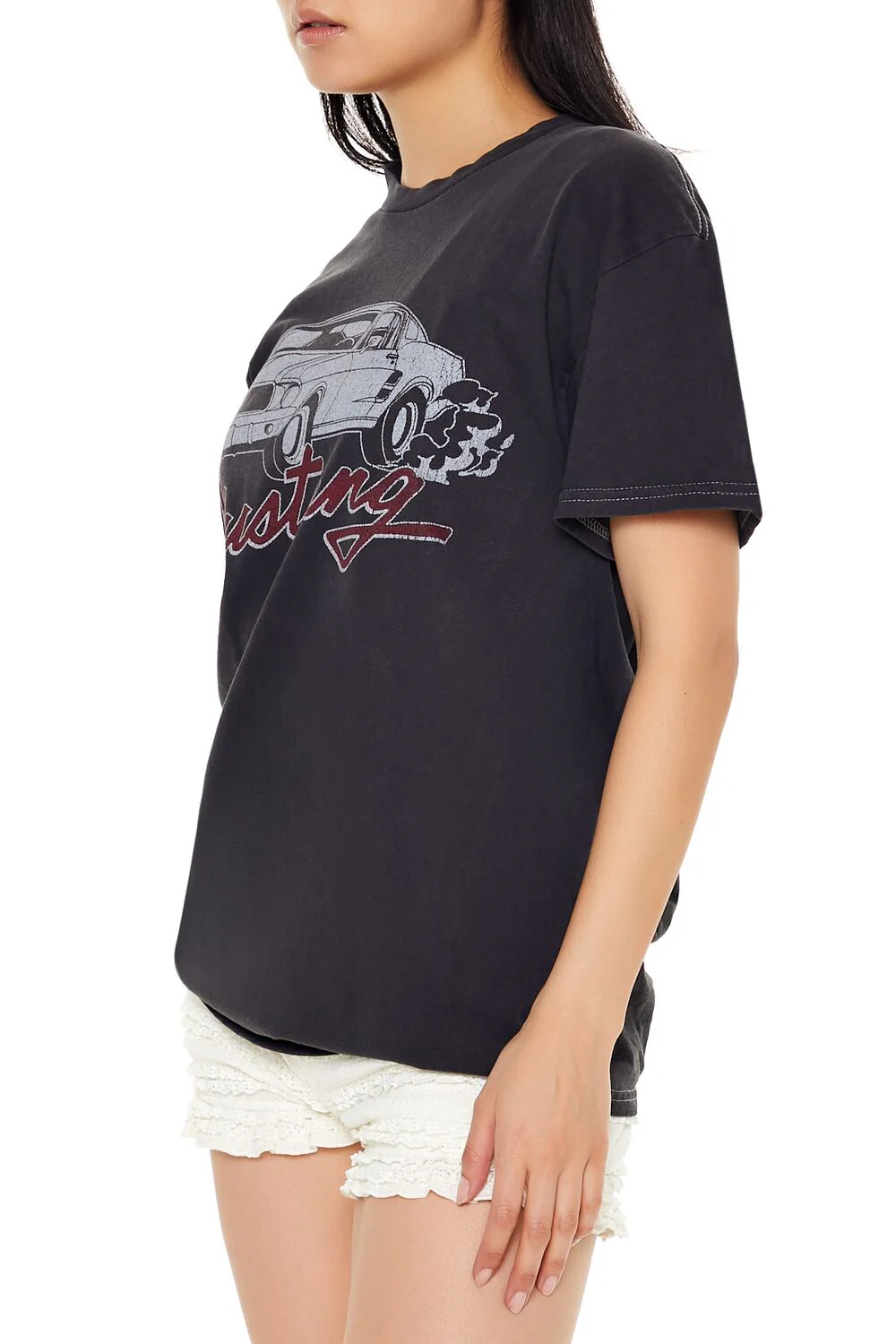 Oversized Mustang Graphic Tee - Image 4