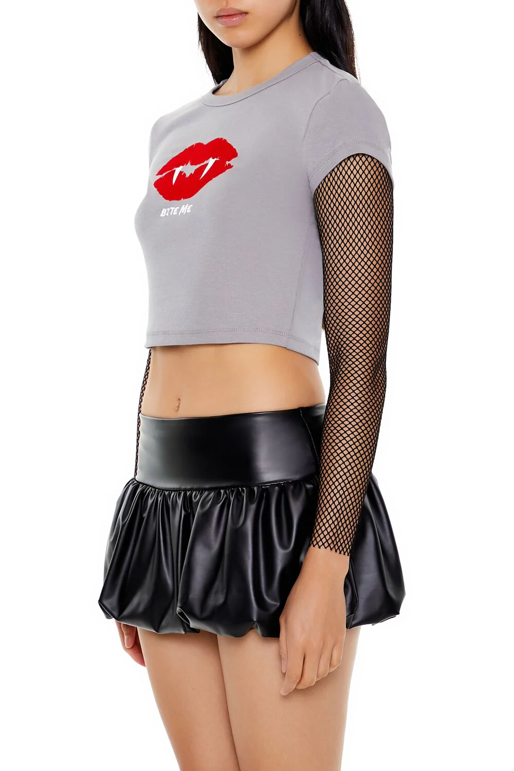 Bite Me Combo Mesh Tee - Image 4