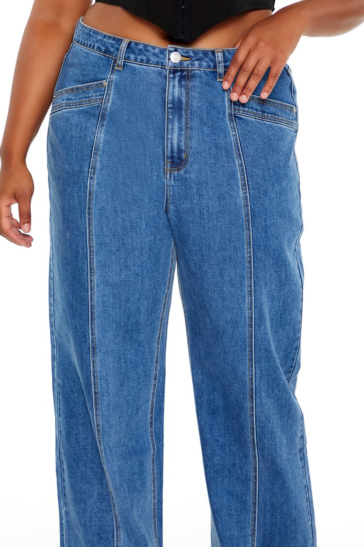 Plus Size High-Rise Straight Jeans - Image 5