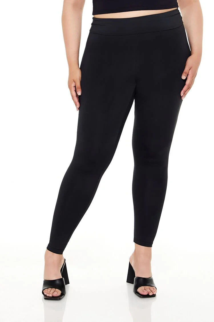 Plus Size Foldover Leggings - Image 2