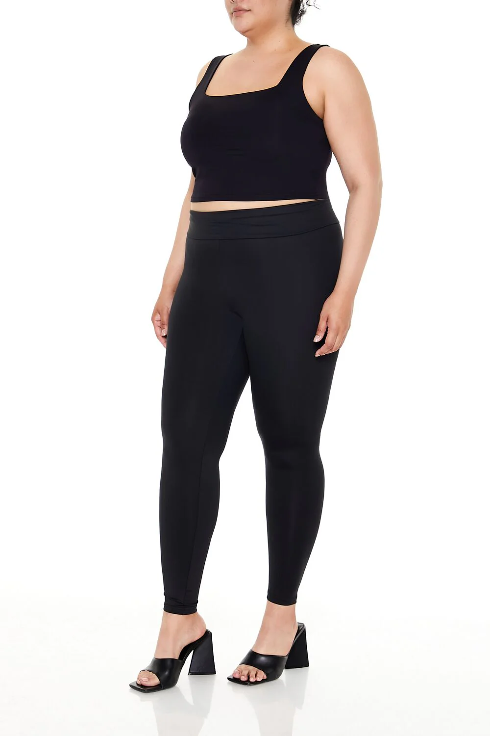 Plus Size Foldover Leggings - Image 3