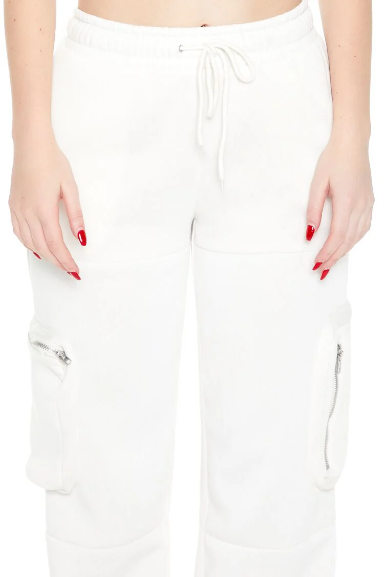 Fleece Toggle Cargo Sweatpants - Image 12