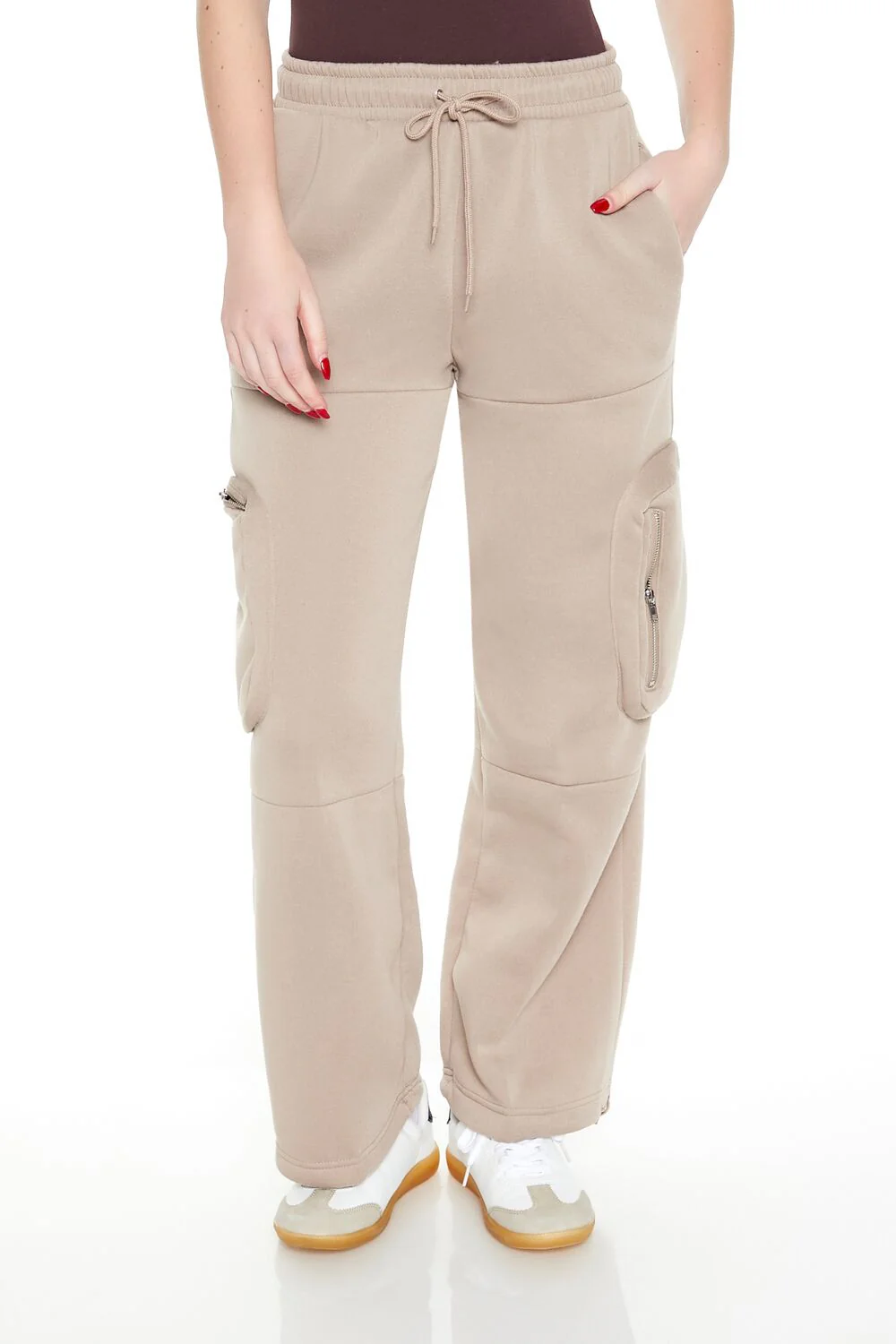 Fleece Toggle Cargo Sweatpants - Image 20