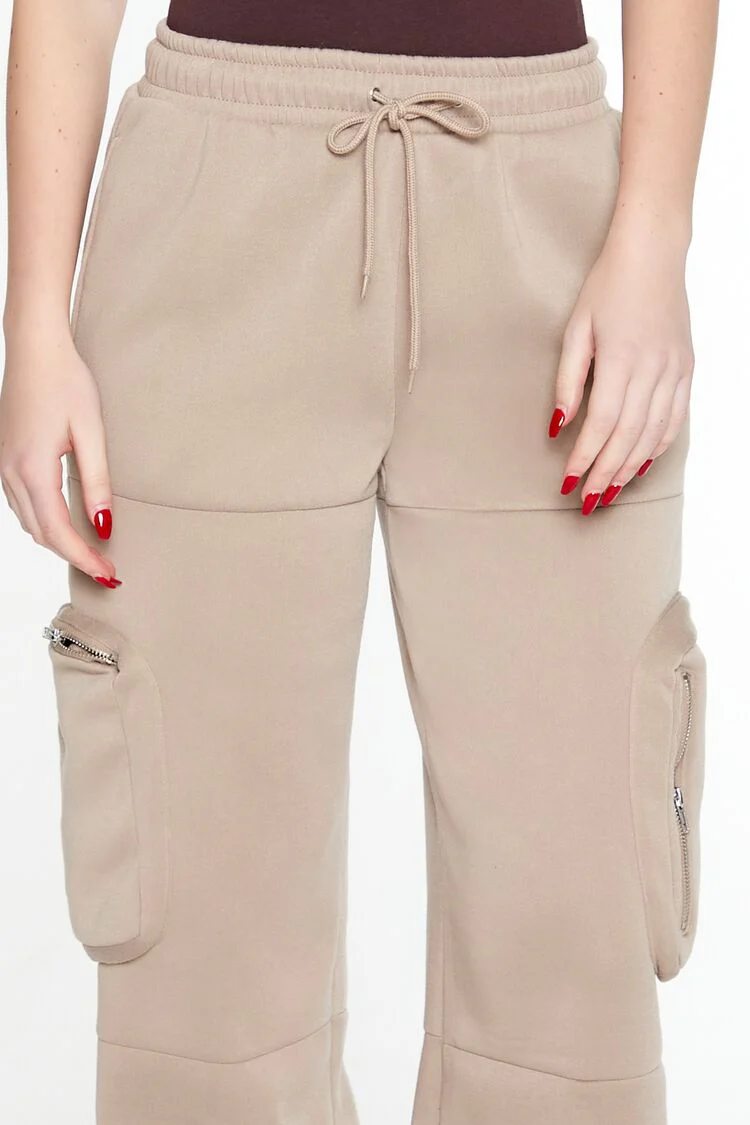 Fleece Toggle Cargo Sweatpants - Image 24