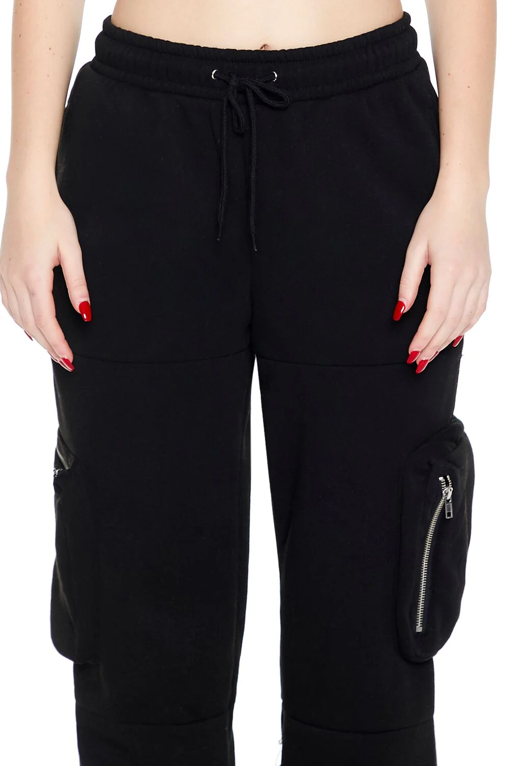 Fleece Toggle Cargo Sweatpants - Image 6