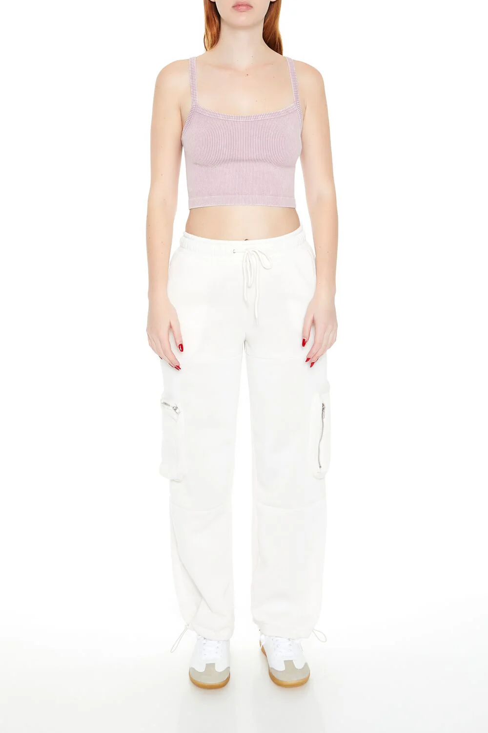 Fleece Toggle Cargo Sweatpants - Image 7