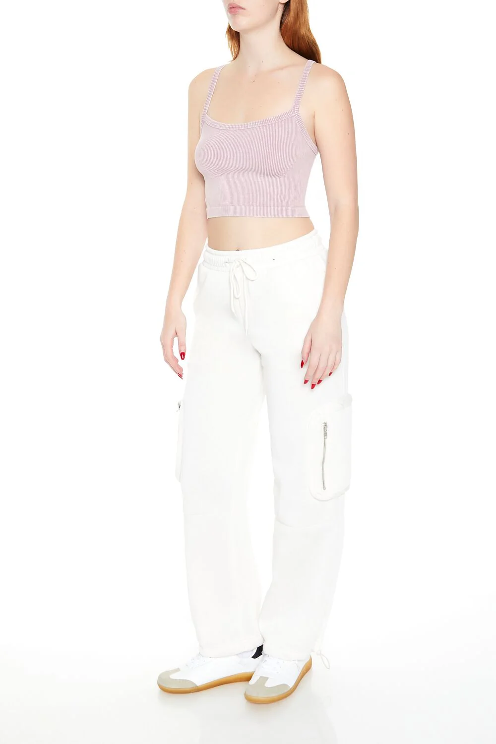 Fleece Toggle Cargo Sweatpants - Image 9