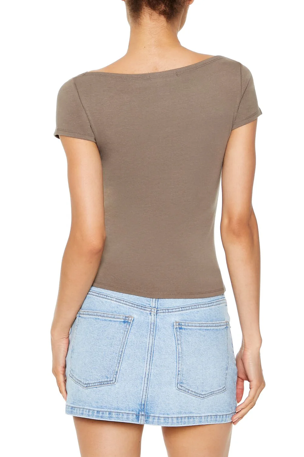 Boat Neck Short-Sleeve Tee - Image 5