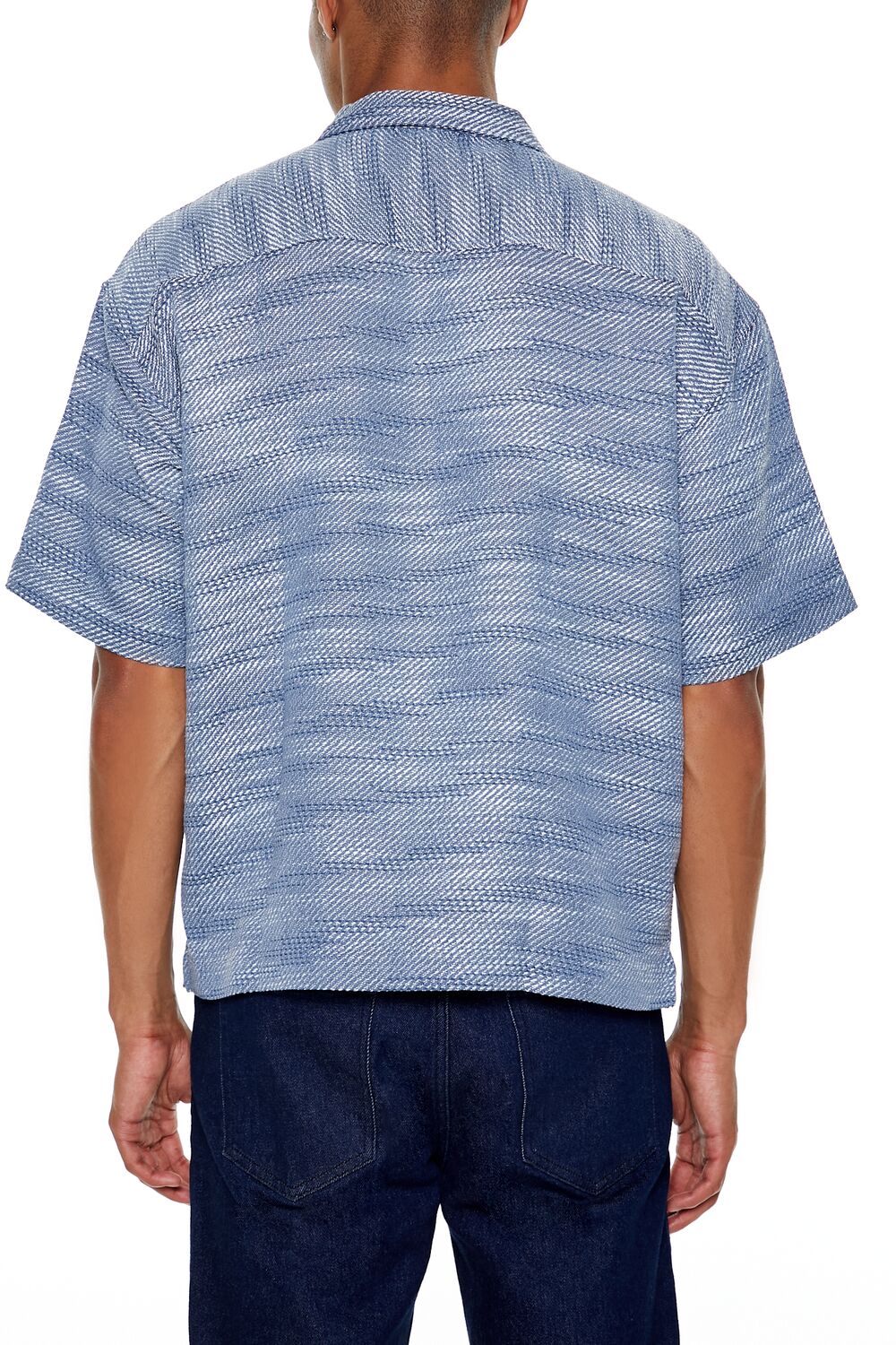 Textured Cuban Collar Shirt - Image 4