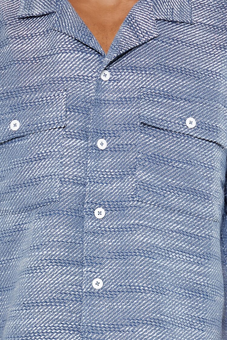 Textured Cuban Collar Shirt - Image 5