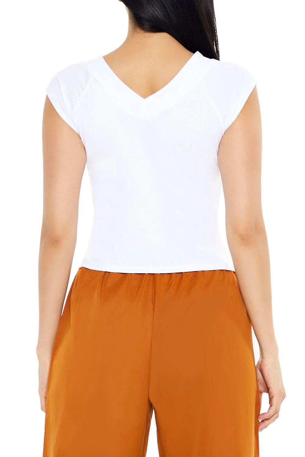 Ribbed Cap-Sleeve Baby Tee - Image 12
