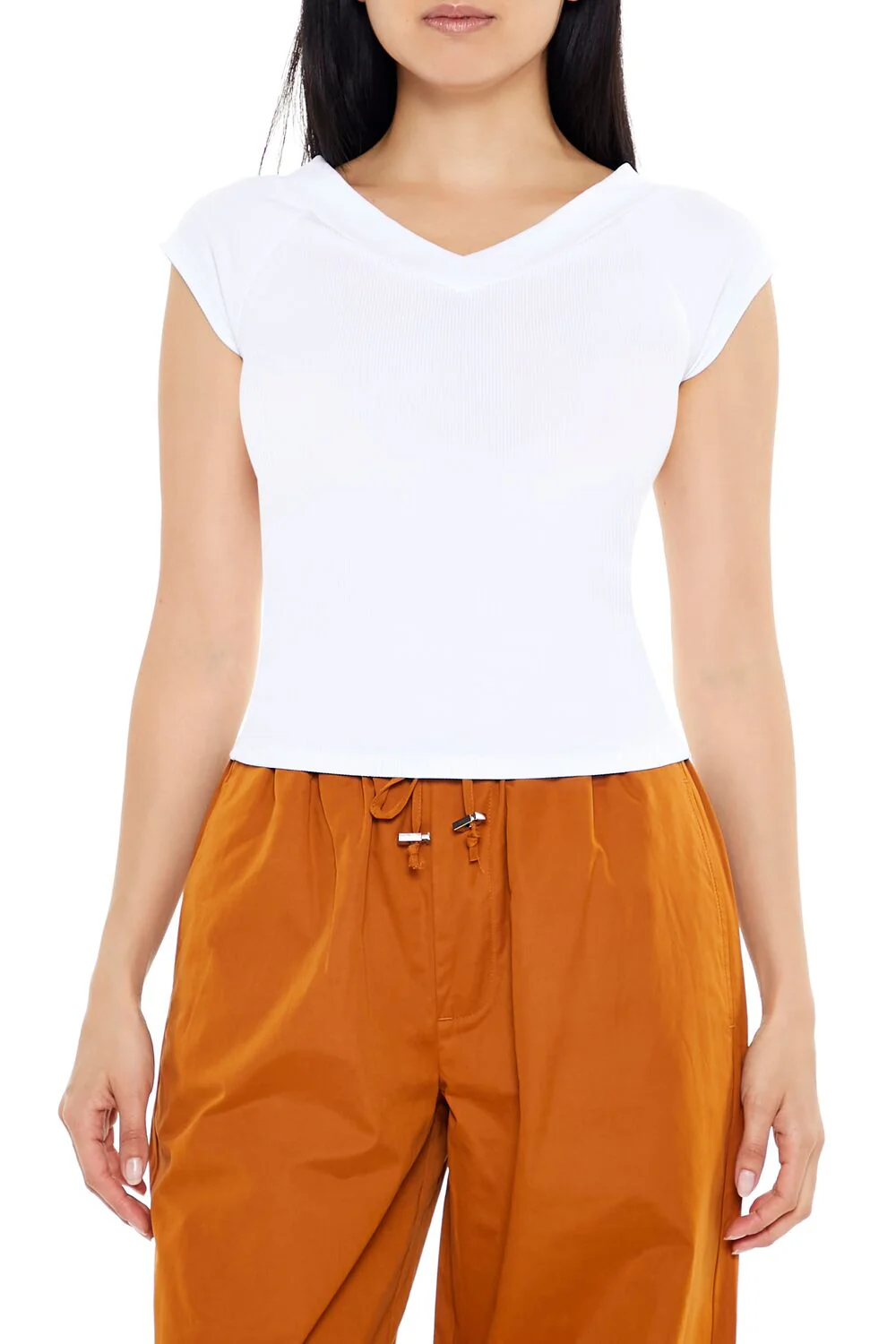Ribbed Cap-Sleeve Baby Tee - Image 7