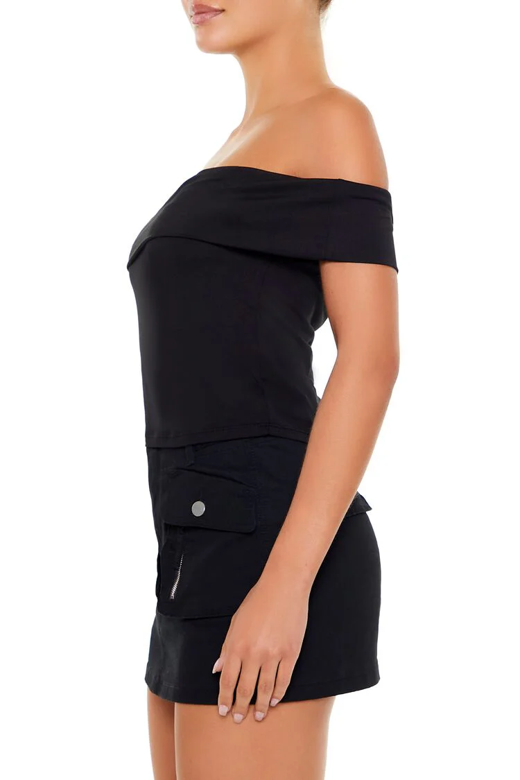 Foldover Off-the-Shoulder Top - Image 2