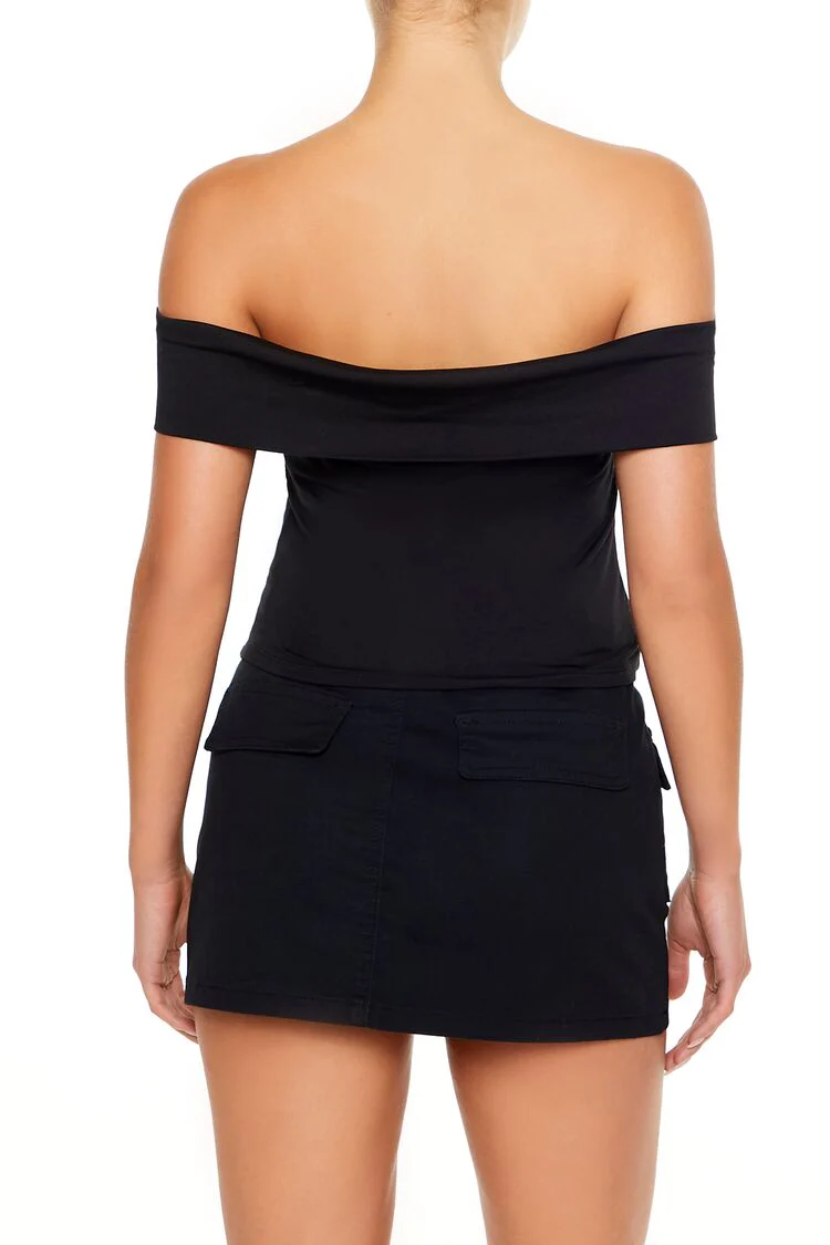 Foldover Off-the-Shoulder Top - Image 3