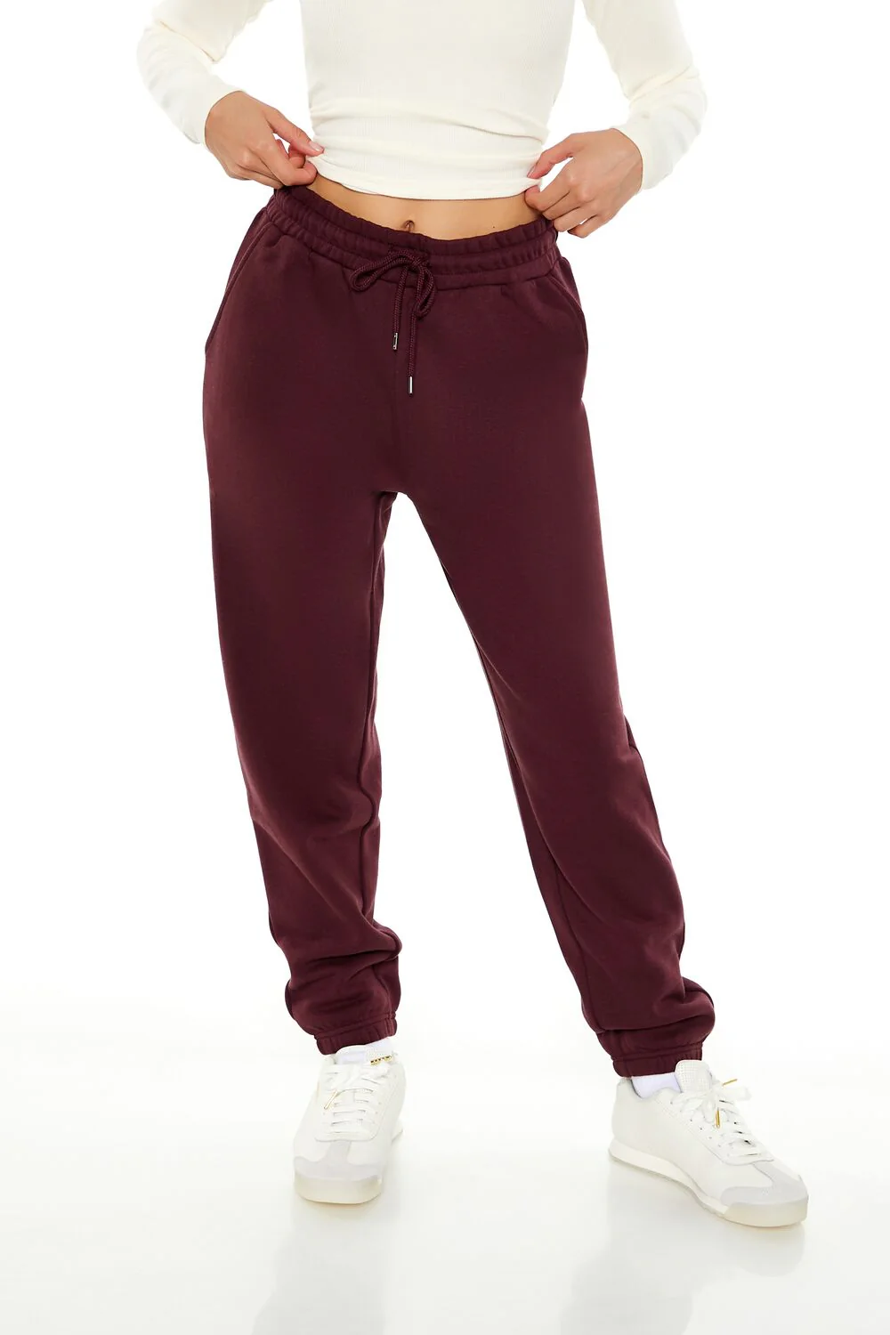 Drawstring Fleece Joggers - Image 2