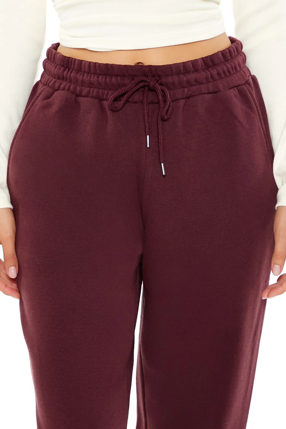 Drawstring Fleece Joggers - Image 5