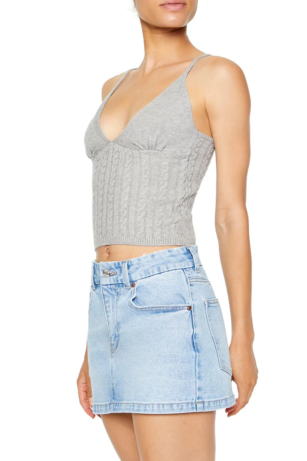 Cropped Sweater-Knit Cami - Image 14
