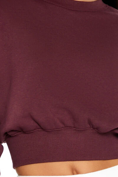 Fleece Cropped Pullover - Image 3