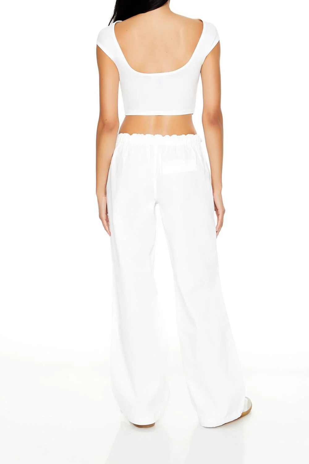 Twill Toggle Drawstring Joggers - Image 4