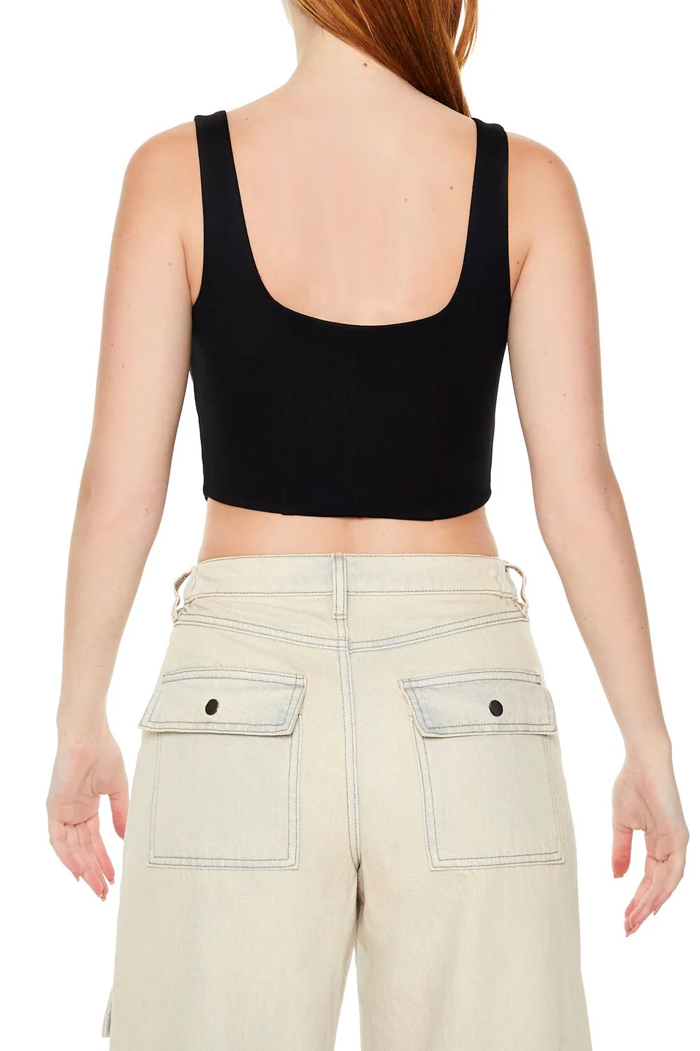 Hook-and-Eye Corset Crop Top - Image 5