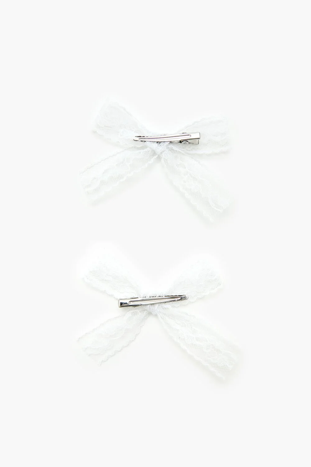 Lace Bow Hair Clip Set - Image 2