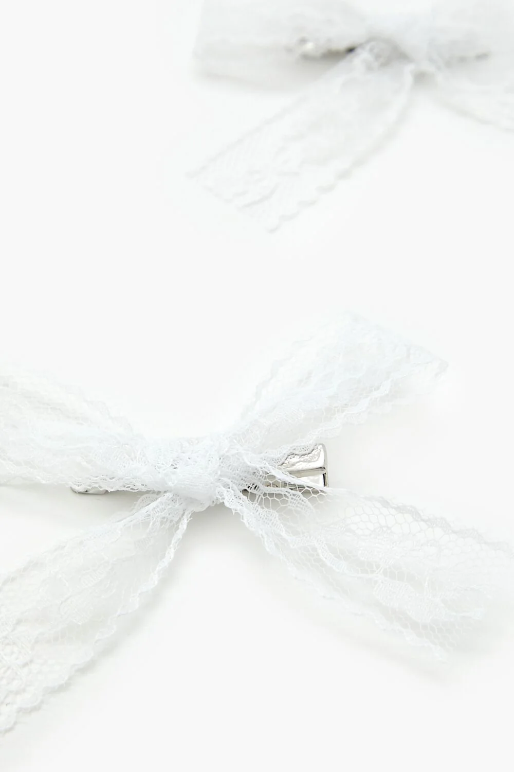 Lace Bow Hair Clip Set - Image 3