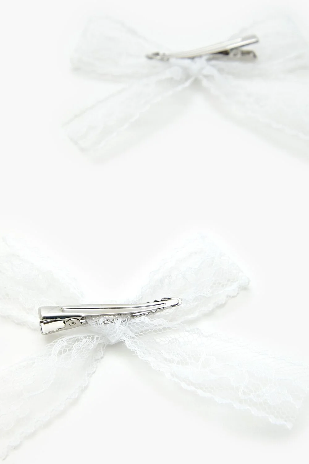 Lace Bow Hair Clip Set - Image 4