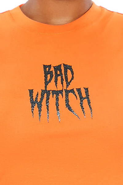 Plus Size Bad Witch Graphic Tee - Image 3