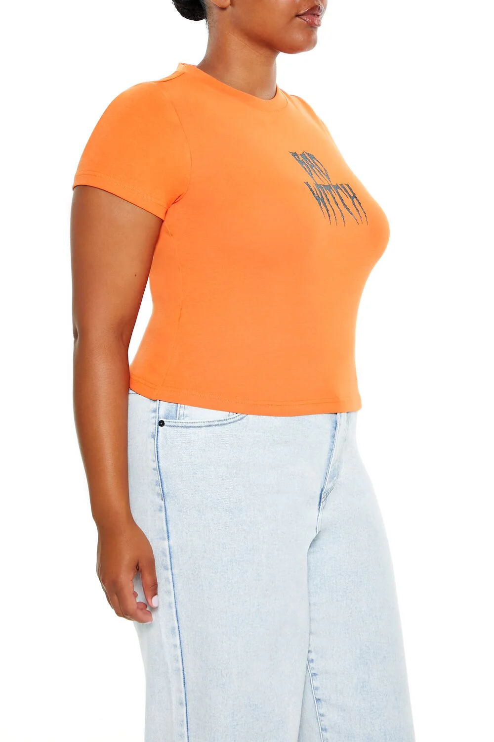 Plus Size Bad Witch Graphic Tee - Image 4