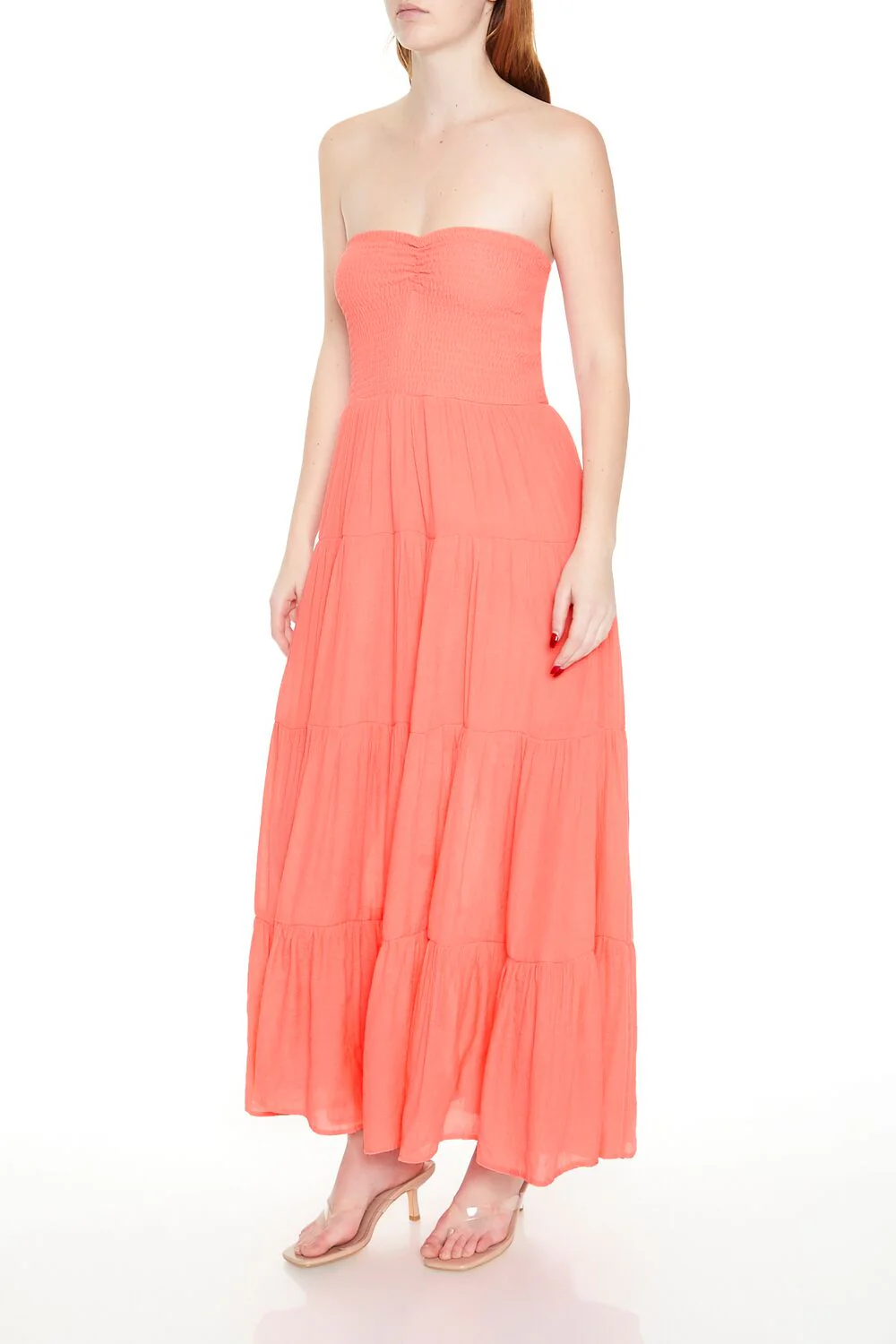 Tiered Strapless Maxi Dress - Image 3