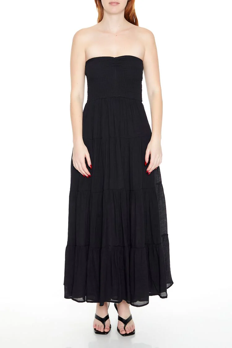 Tiered Strapless Maxi Dress - Image 7