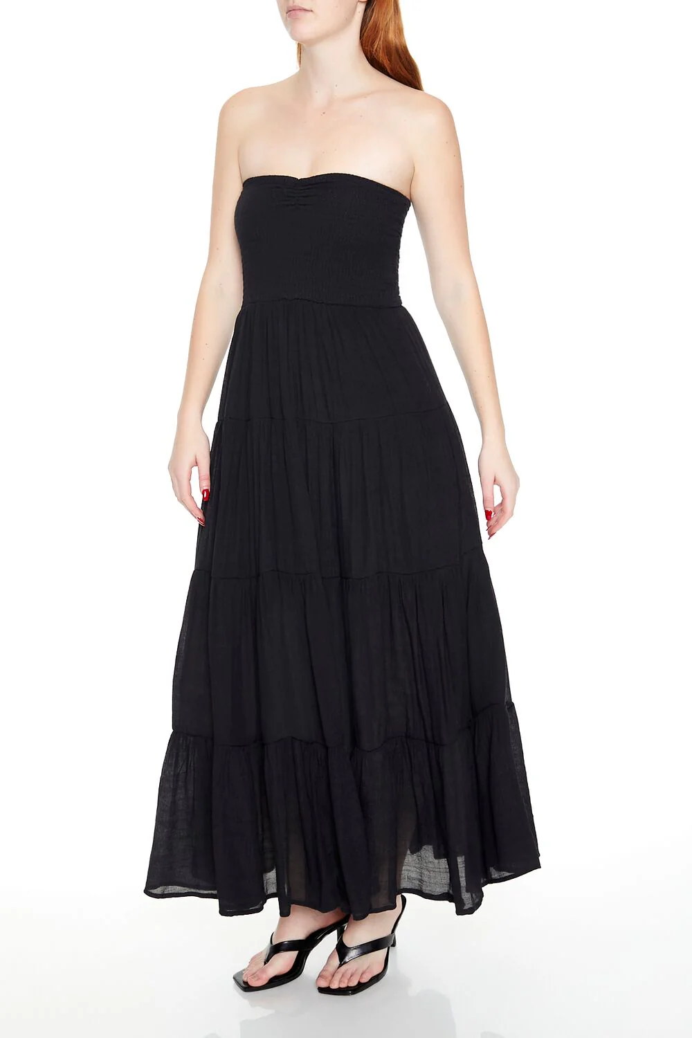 Tiered Strapless Maxi Dress - Image 9