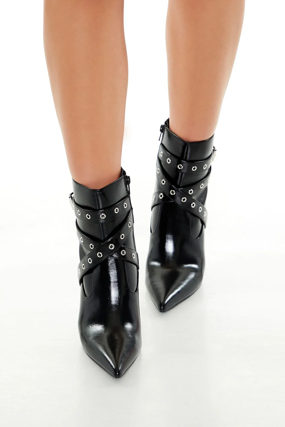 Buckled Pointed-Toe Booties - Image 4