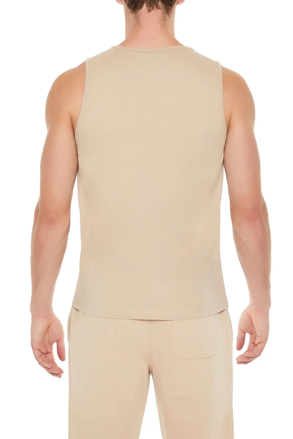 Basic Cotton Scoop Tank Top - Image 4