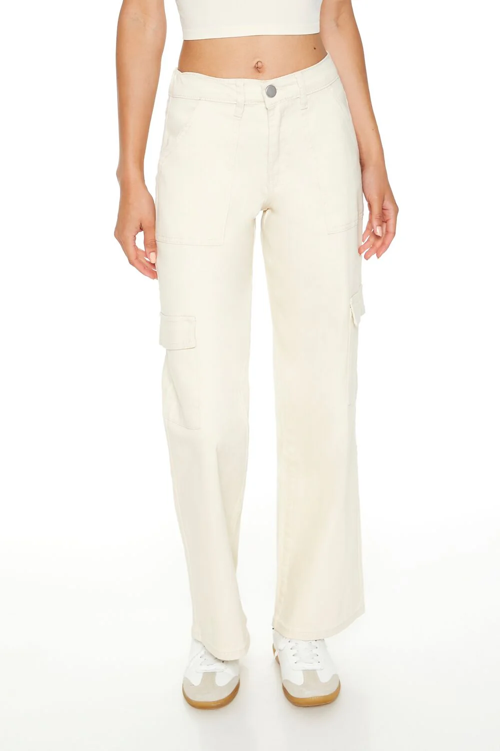 Twill Low-Rise Cargo Pants - Image 2