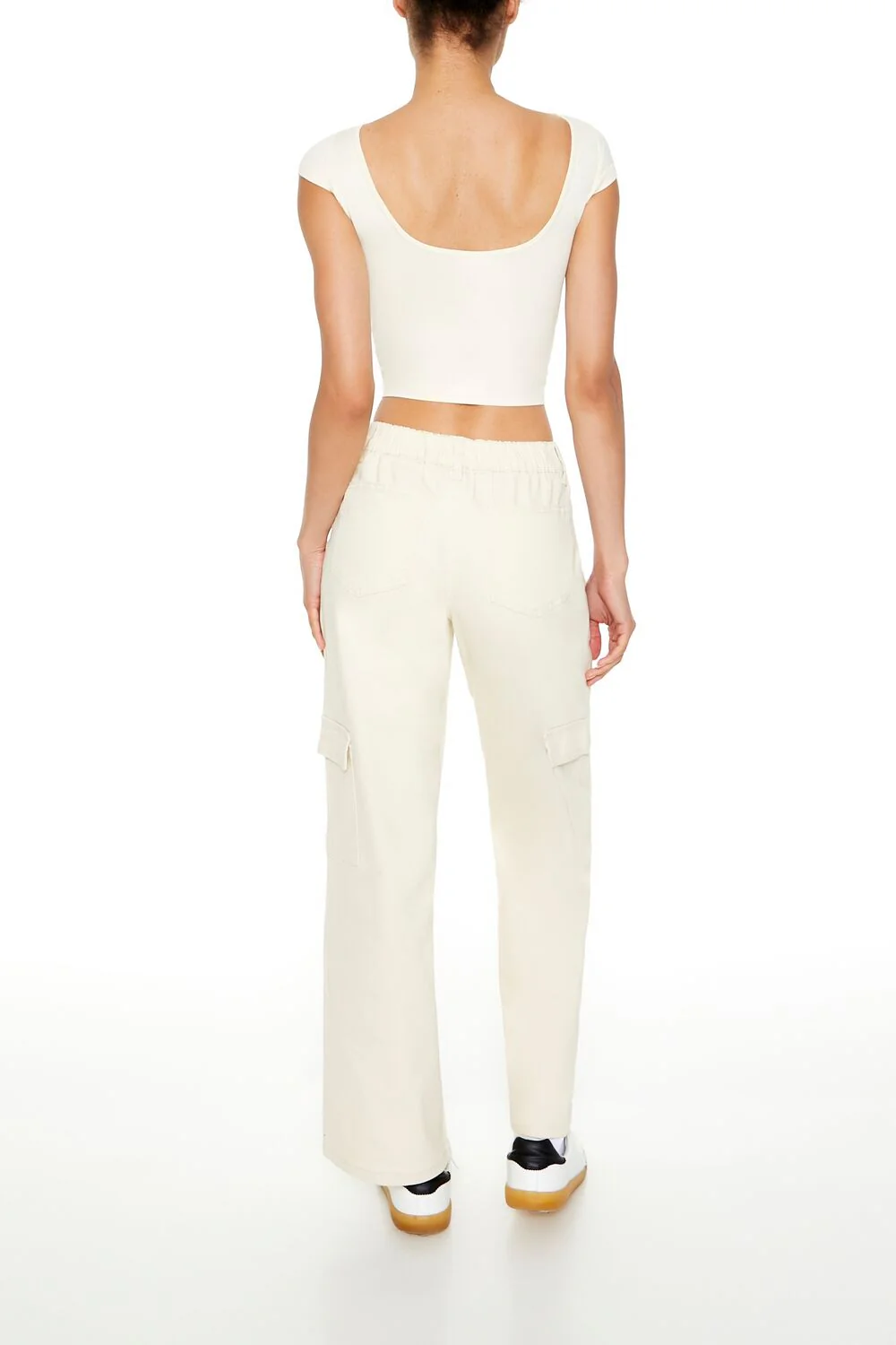 Twill Low-Rise Cargo Pants - Image 4